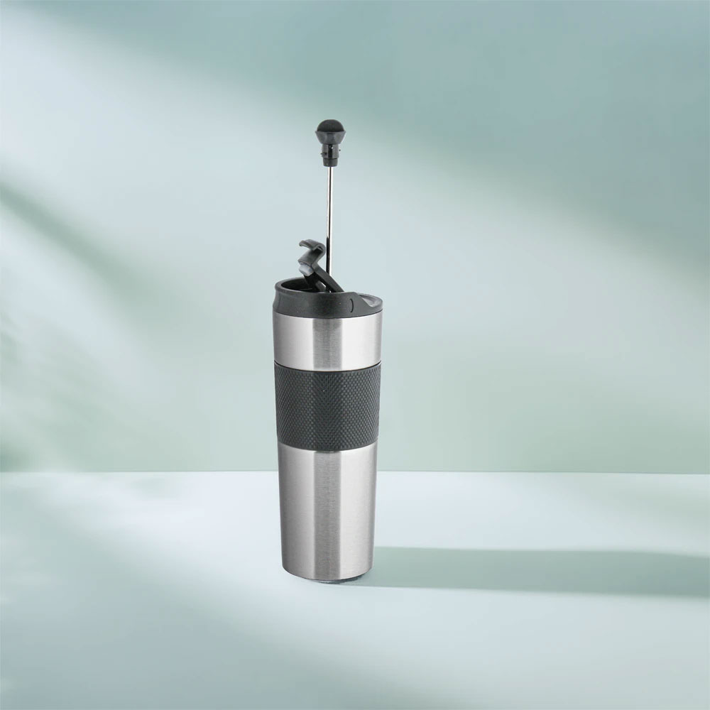 French Press Termos - Beyaz / 500 ml - Görsel 2