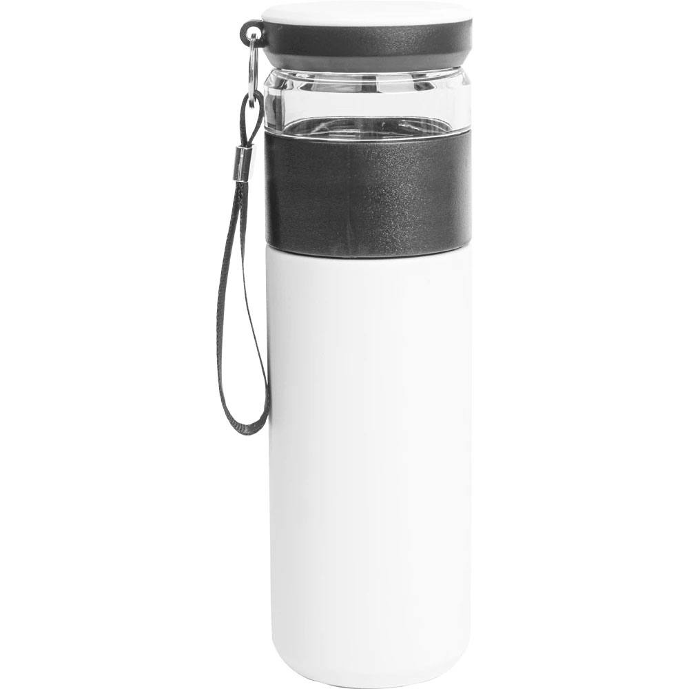 Demlikli Termos - Beyaz / 450 ml