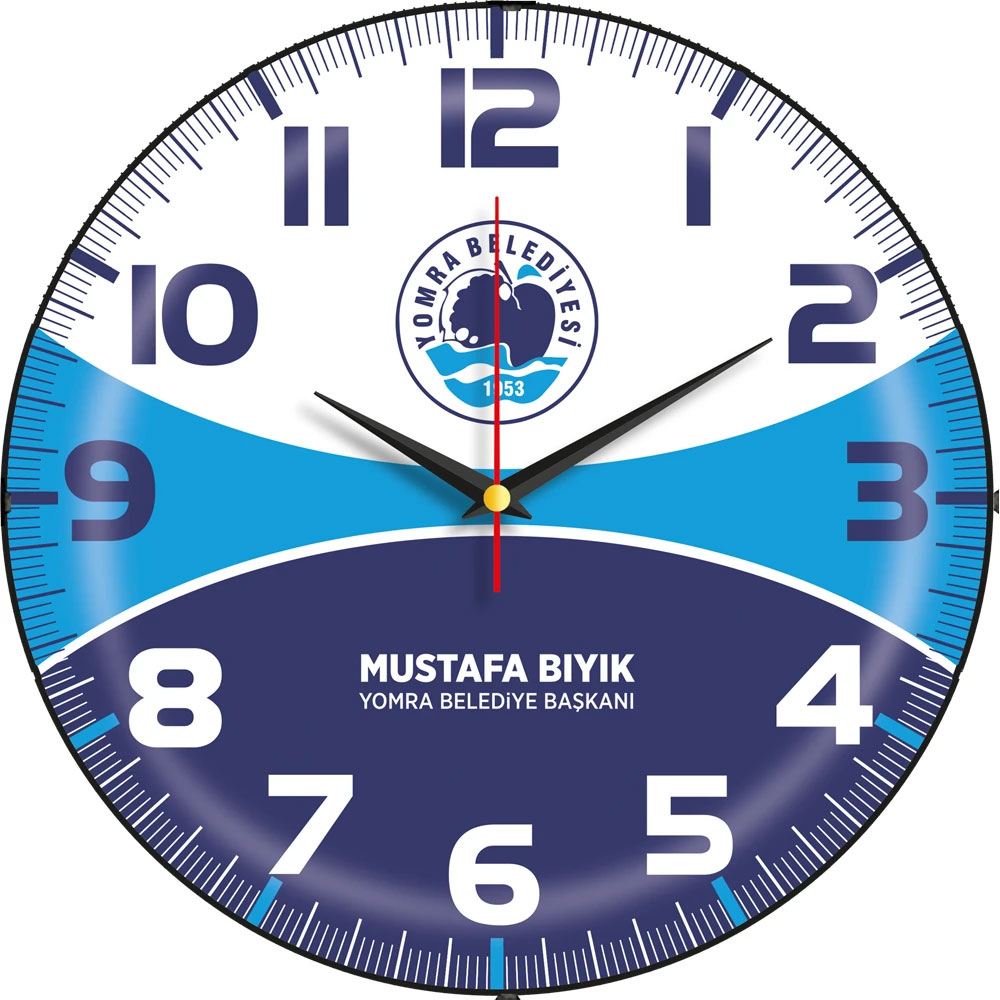 Bombe Cam Duvar Saati - Ø 30 cm