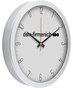 Metalize Duvar Saati - Gümüş / Ø 35 cm