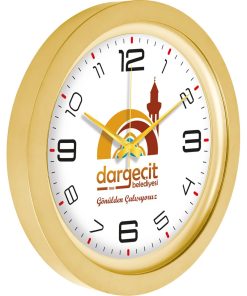 Metalize Duvar Saati - Altın / Ø 40 cm