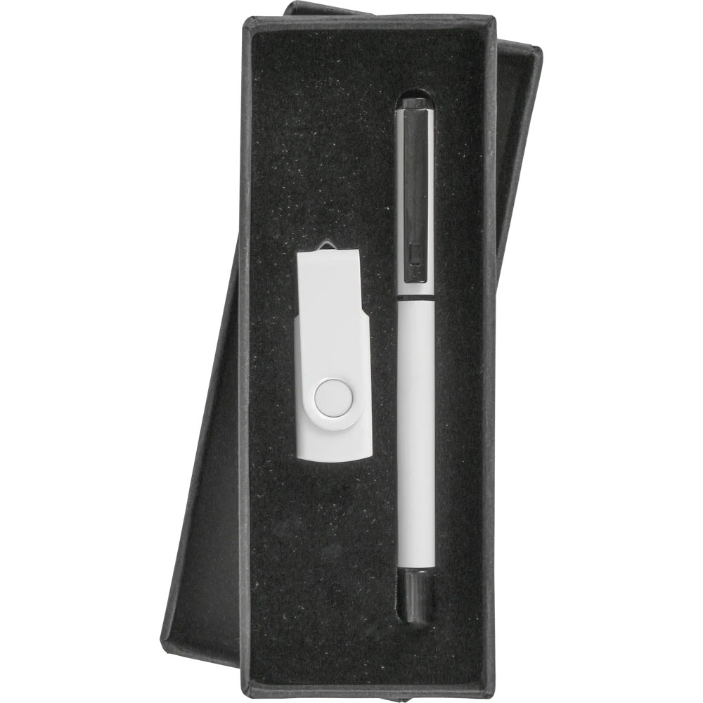 USB Kalem Set - Beyaz / 16 GB