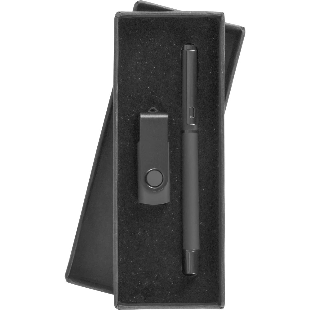 USB Kalem Set - Siyah / 16 GB