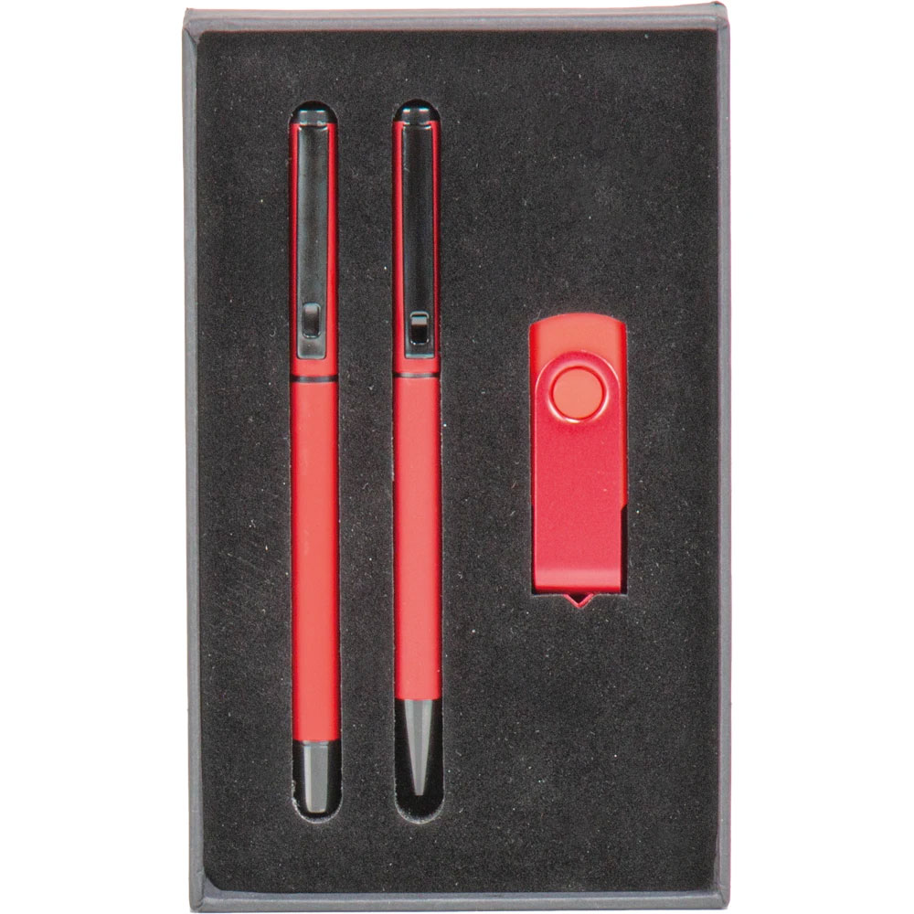 USB Kalem Set - Kırmızı / 16 GB