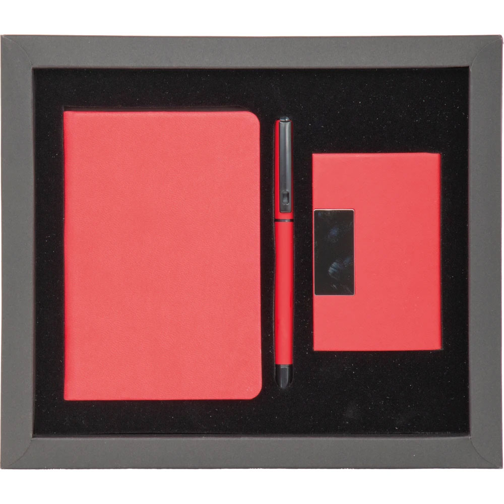 Hediyelik Set - Kırmızı / 24,7 x 21 x 2 cm
