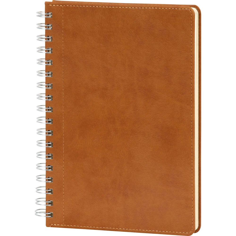 Spiralli Tarihsiz Defter - Taba / 17 x 24 cm