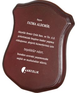 Ahşap Plaket - 12 x 19 cm