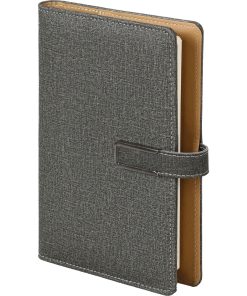 Kılıflı Defter - Füme / 14,5 x 23 cm