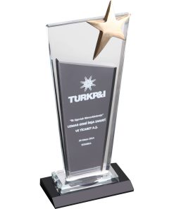 Kristal Plaket - 11 x 26 cm