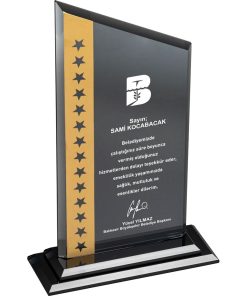 Kristal Plaket - 15 x 25 cm