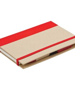 Renkli Yapışkanlı Notluk - Kırmızı / 17,5 x 12 x 1,5 cm