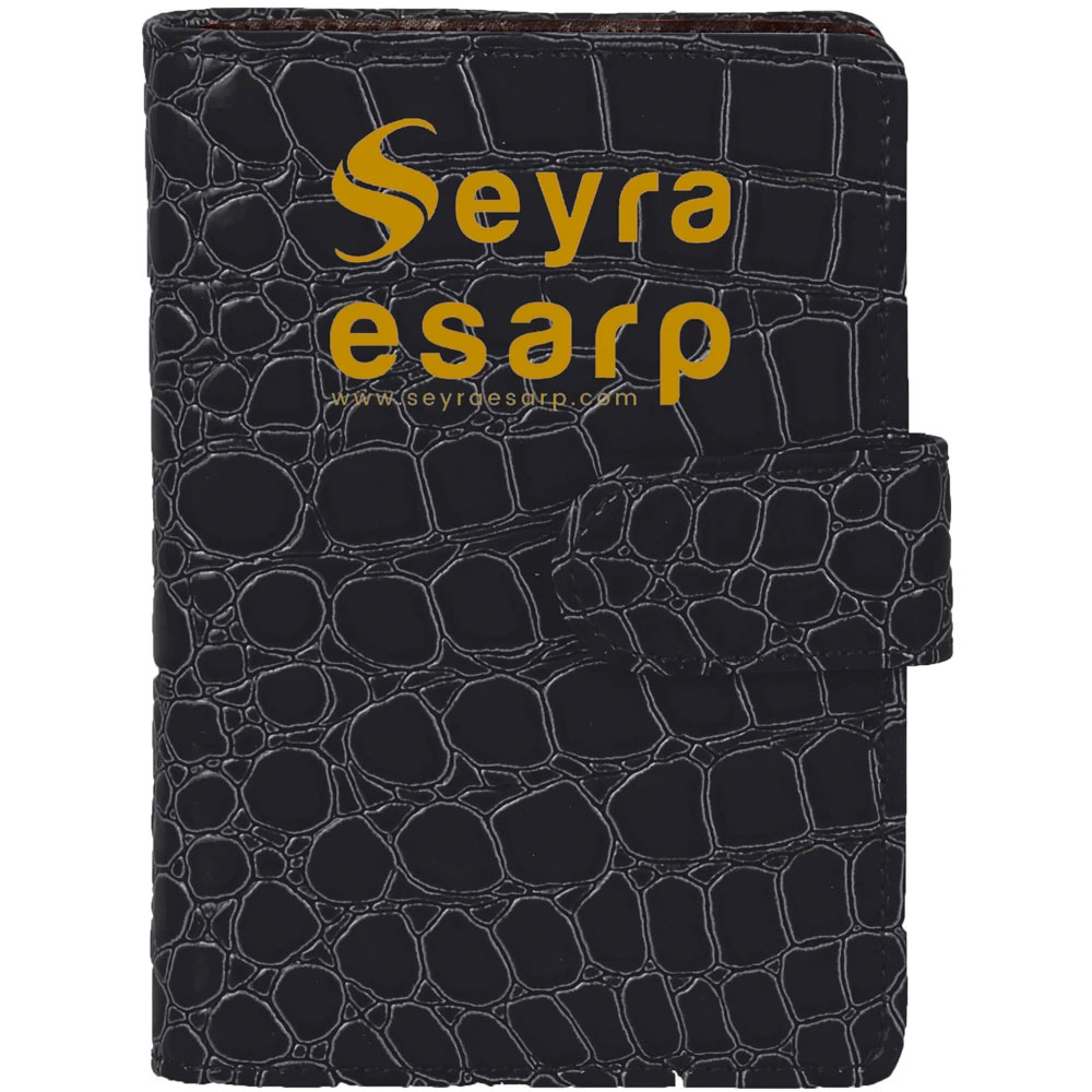 Organizer Cep Defteri - Siyah / 10,5 x 14,5 cm