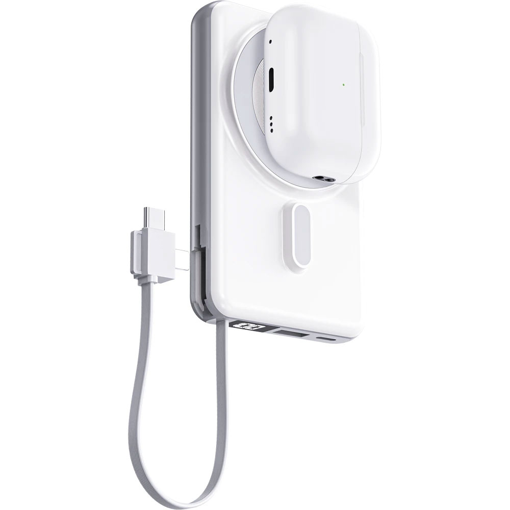 4 in 1 MagSafe PowerBank - Beyaz / 10.000 mAh - Görsel 2
