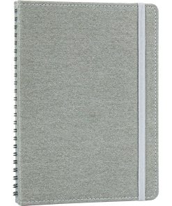 Gizli Spiralli Defter - Gri / 15 x 21,5 cm