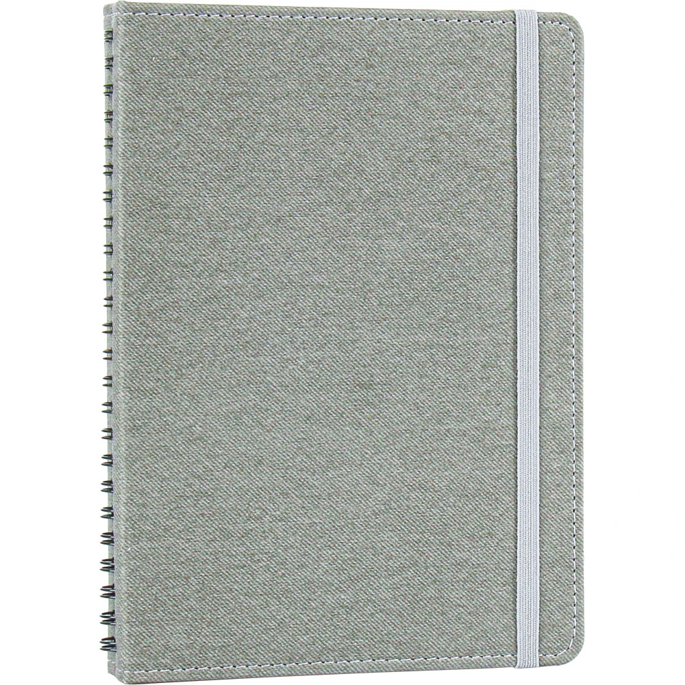 Gizli Spiralli Defter - Gri / 15 x 21,5 cm
