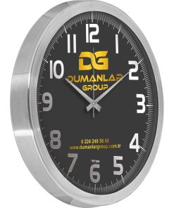 Alüminyum Duvar Saati - Ø 40 cm