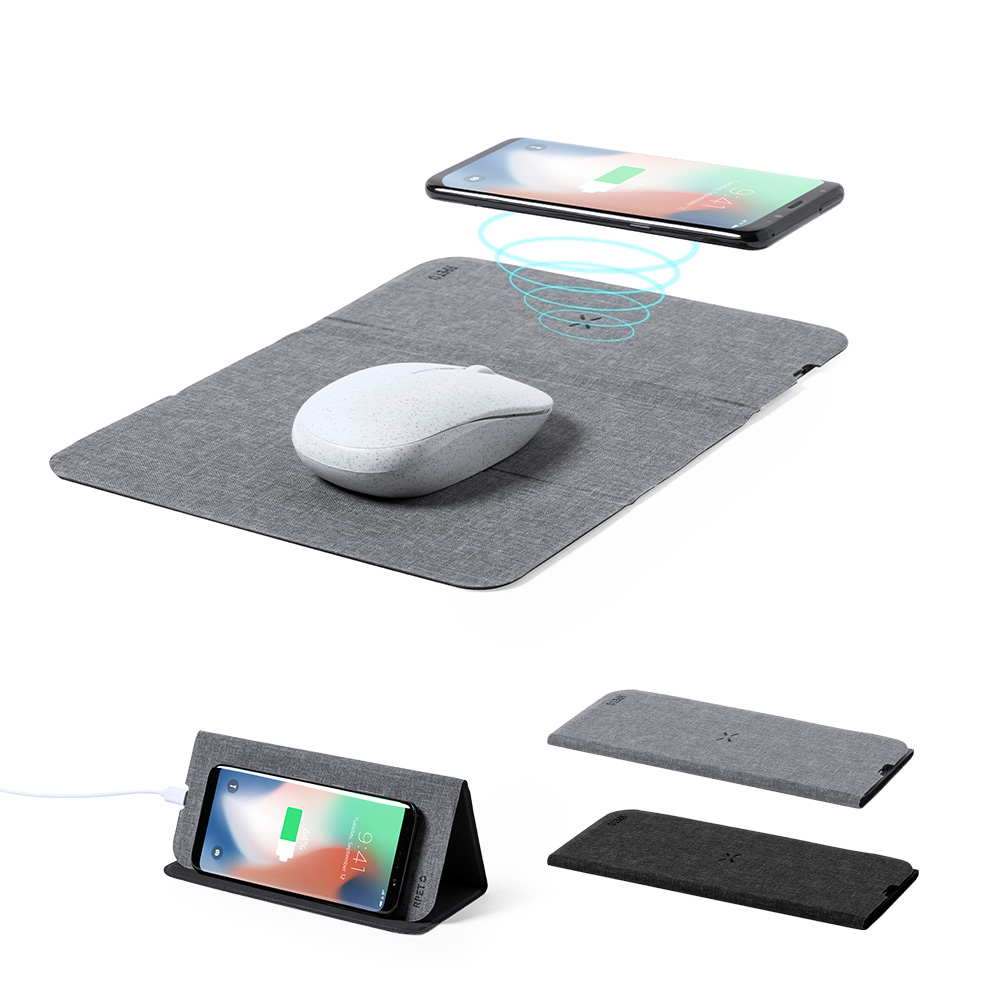 Wireless Şarjlı Mousepad - Gri