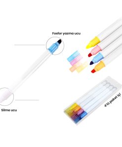 Silinebilir Highlighter Kalem - Beyaz