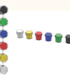 4 ml 6 Renkli Guaj Boyası - Şeffaf / 4 ML