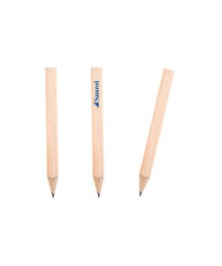 Mini Naturel Köşeli Kurşun Kalem - Naturel