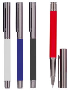 Metal Rubber Tükenmez Kalem - Kırmızı