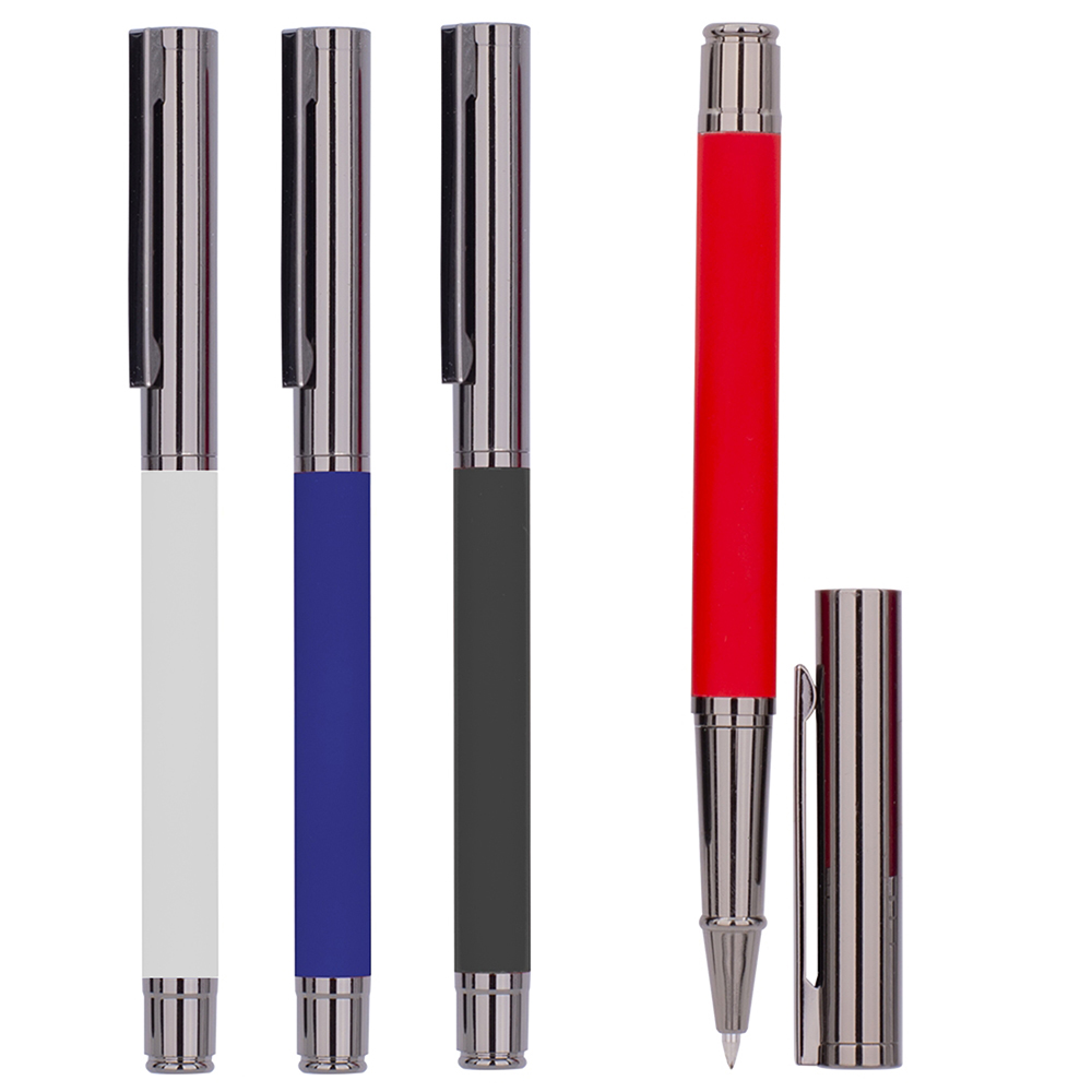 Metal Rubber Tükenmez Kalem - Siyah
