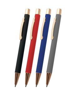 Metal Rubber Tükenmez Kalem - Siyah