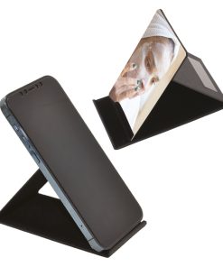 Ayaklı, Aynalı Telefon Standı - Siyah