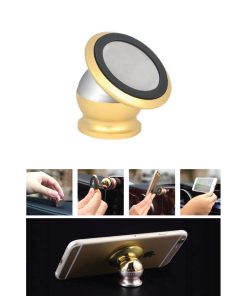 Metal Mıknatıslı Araç Telefon Standı - Altın