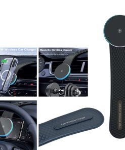 Araç İçi Magsafe Kablosuz Şarj Cihazı - Siyah