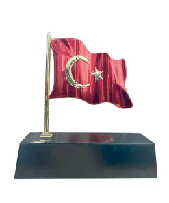 Masaüstü Bayraklı İsimlik - Siyah