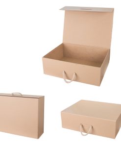 Kraft Halat Saplı Hediye Kutusu - Kraft