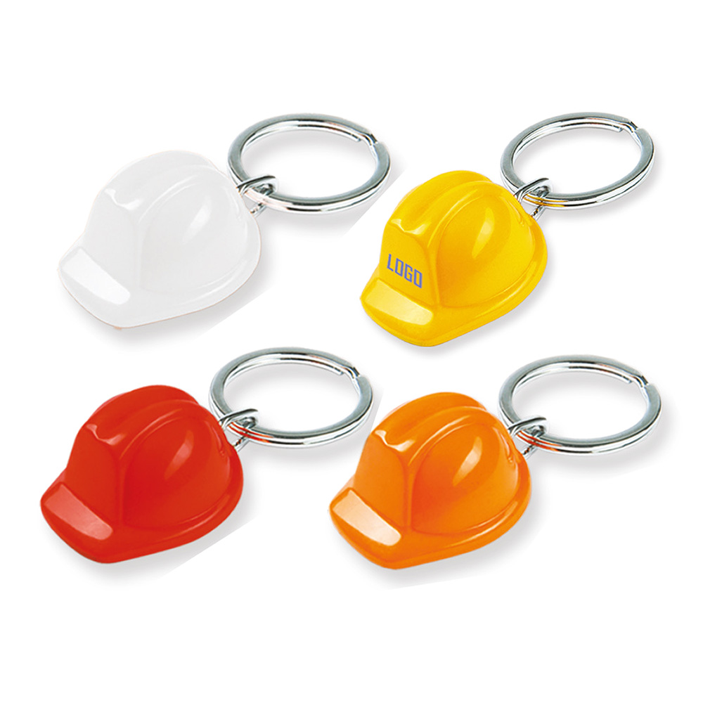 Baret Plastik Anahtarlık - Beyaz
