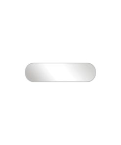 Metal Plaka ( 41 x 11 mm ) - Gümüş