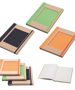 Geri Dönüşümlü Lastikli Defter - Turuncu