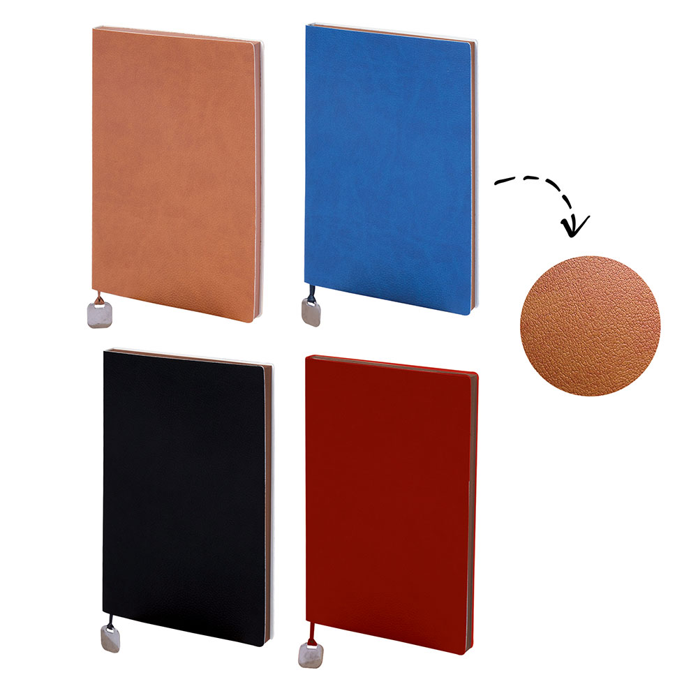 Salpa Deri Kapaklı Defter ( 13 x 21 cm ) - Kırmızı