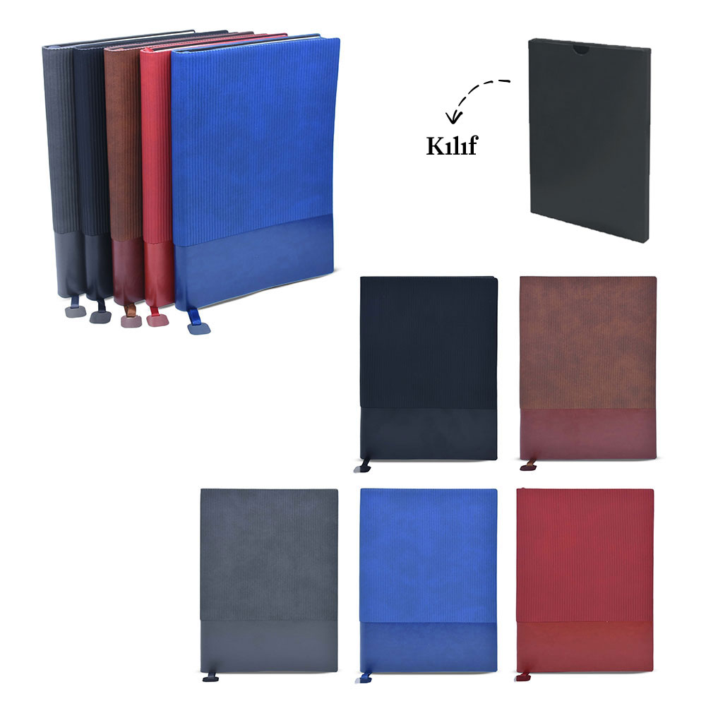 Yumuşak Kapak Kılıflı Defter 16 x 22 cm - Kırmızı