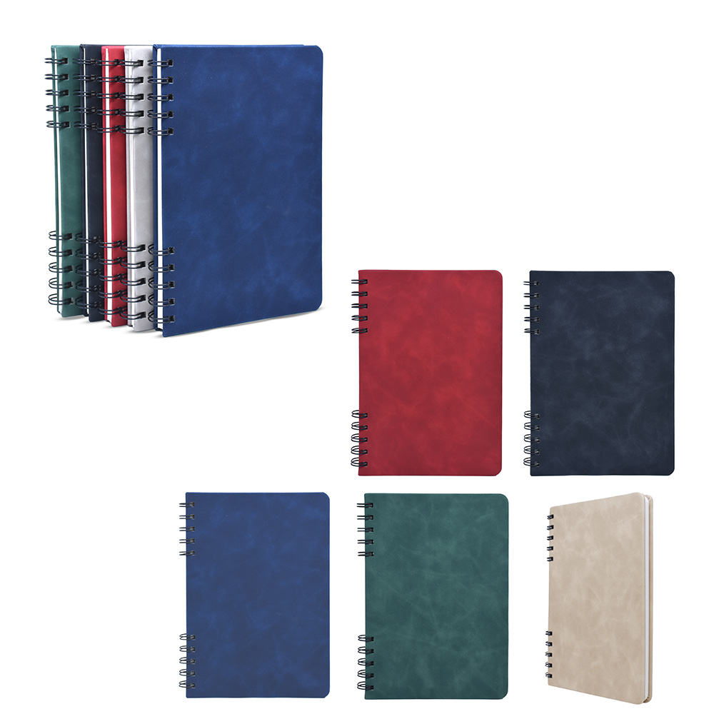 Sert Kapaklı Spiralli Defter 14,2 × 21 cm - Lacivert
