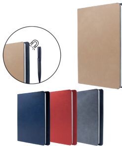 Sert Kapaklı Defter 14,2 x 21 cm - Füme