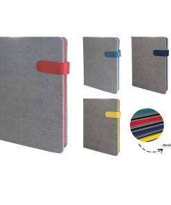 Termo Deri Kenarları Boyalı Mıknatıslı Defter - Turkuaz