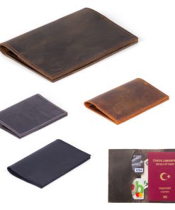 Berlin Pasaport Kılıfı - Gri