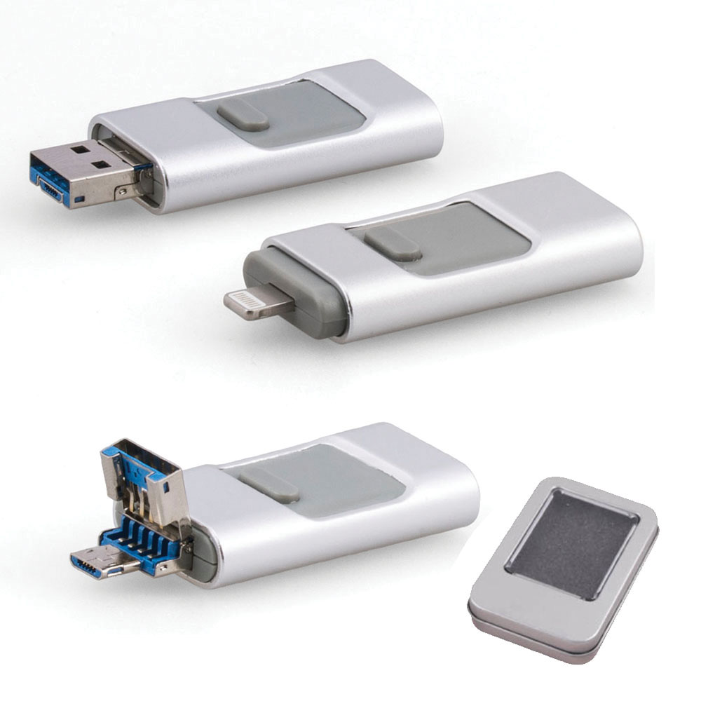 32 GB Metal USB Bellek - Gümüş / 32 GB