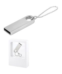 16 GB Metal Anahtarlık USB Bellek - Gümüş / 16 GB