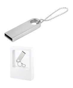 64 GB Metal Anahtarlık USB Bellek - Gümüş / 64 GB