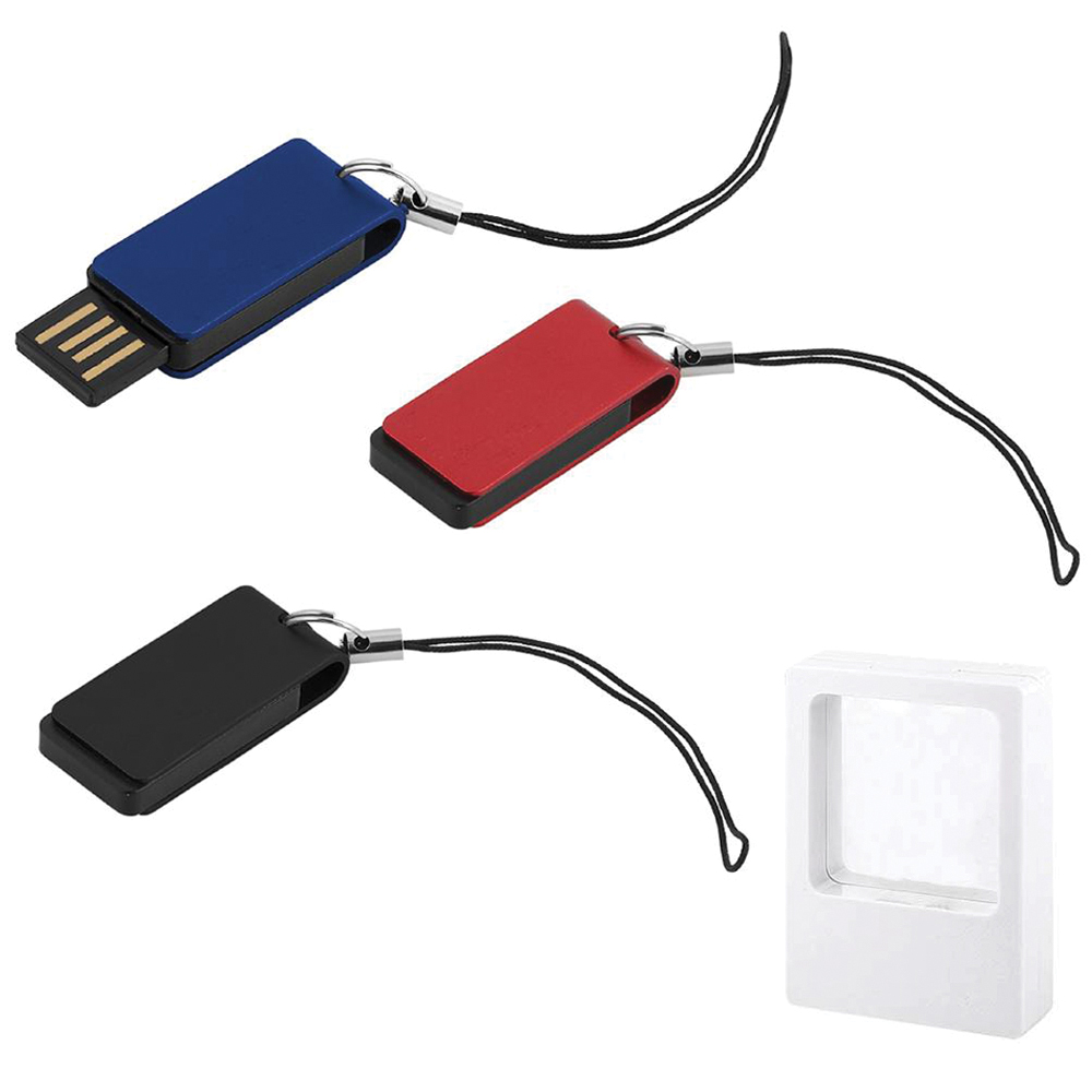16 GB Döner Mekanizmalı Alüminyum USB Bellek - Kırmızı / 16 GB