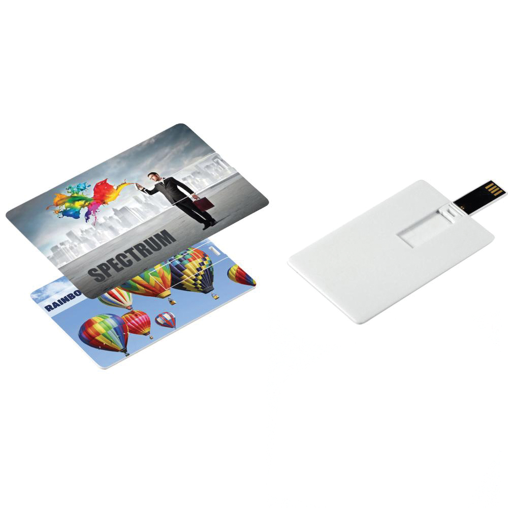 4 GB Kartvizit USB Bellek - Beyaz / 4 GB