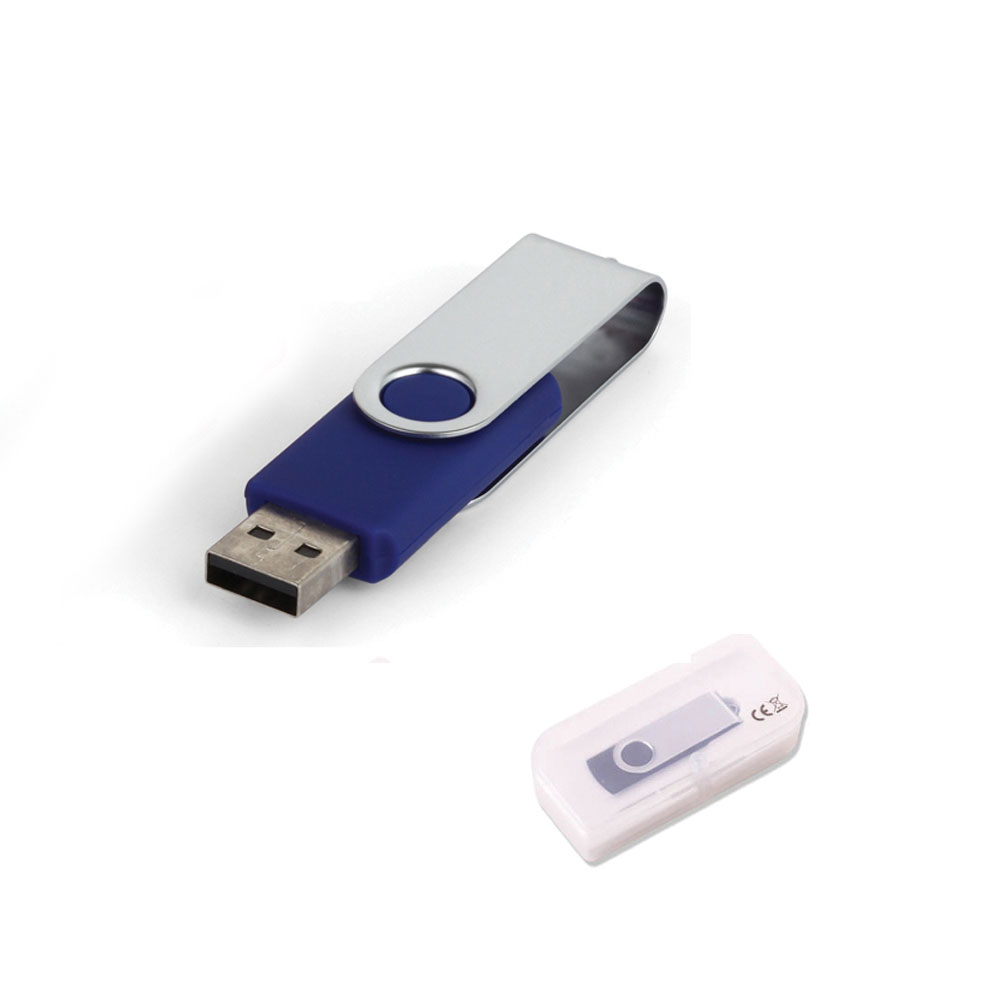4 GB Döner Kapaklı USB Bellek - Lacivert / 4 GB