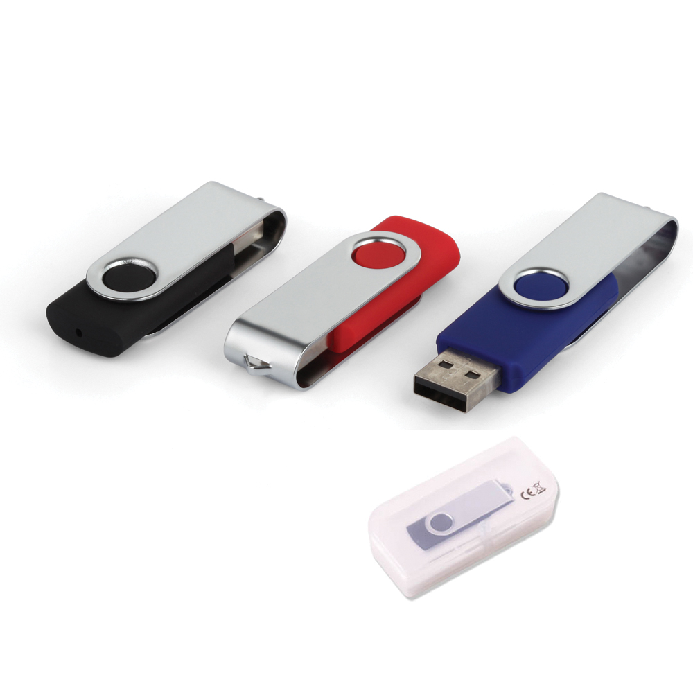 8 GB Döner Kapaklı USB Bellek - Lacivert / 8 GB