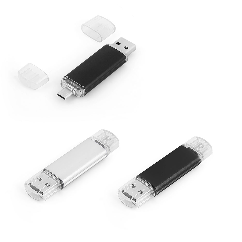 16 GB OTG Özellikli Metal USB Bellek - Gümüş / 16 GB