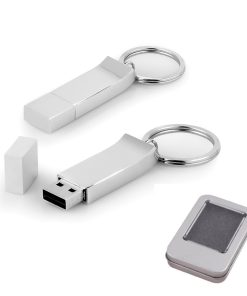 16 GB Metal Anahtarlık USB Bellek - Gümüş / 16 GB